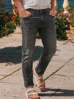 LERROS Herren Jeans Relaxed Fit in schwarz