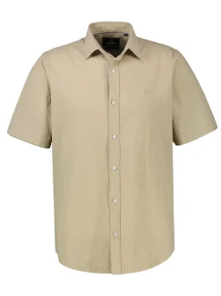 LERROS Herren Kurzarmhemd in beige