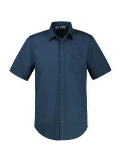 LERROS Herren Kurzarmhemd in blau