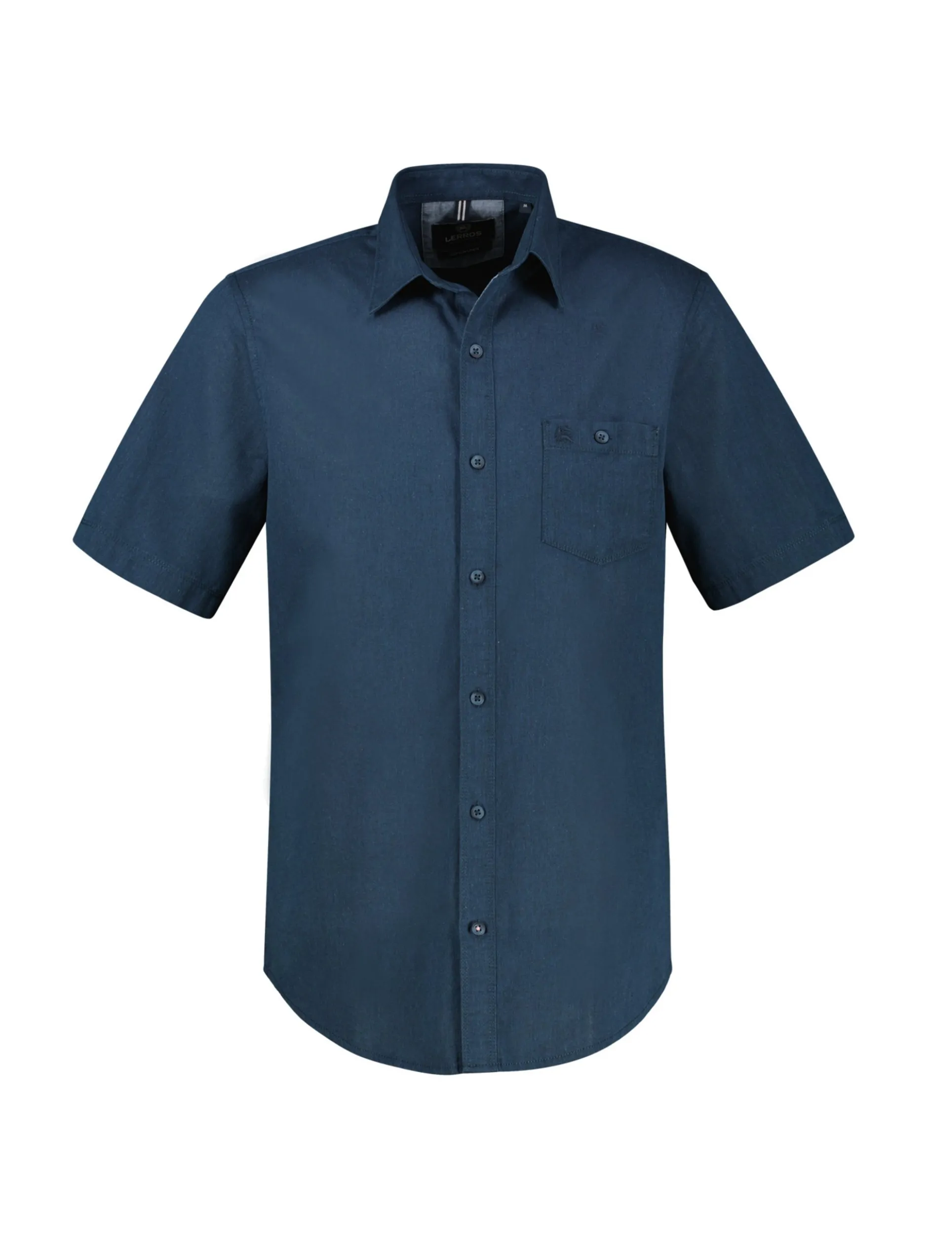 LERROS Herren Kurzarmhemd in blau