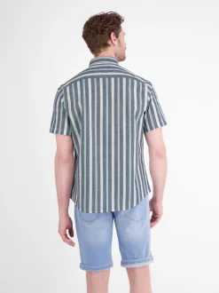 LERROS Herren Kurzarmhemd in blau