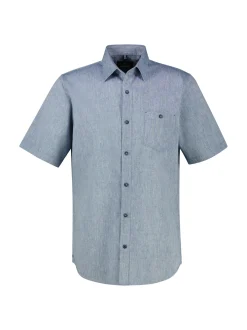 LERROS Herren Kurzarmhemd in blau