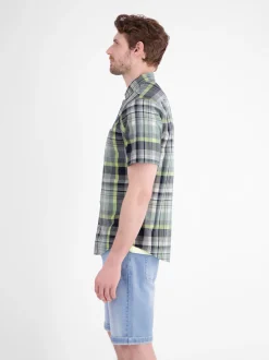 LERROS Herren Kurzarmhemd in blau