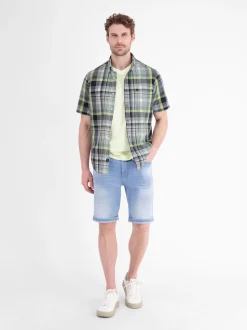 LERROS Herren Kurzarmhemd in blau