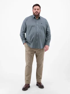 LERROS Herren Langarmhemd in blau