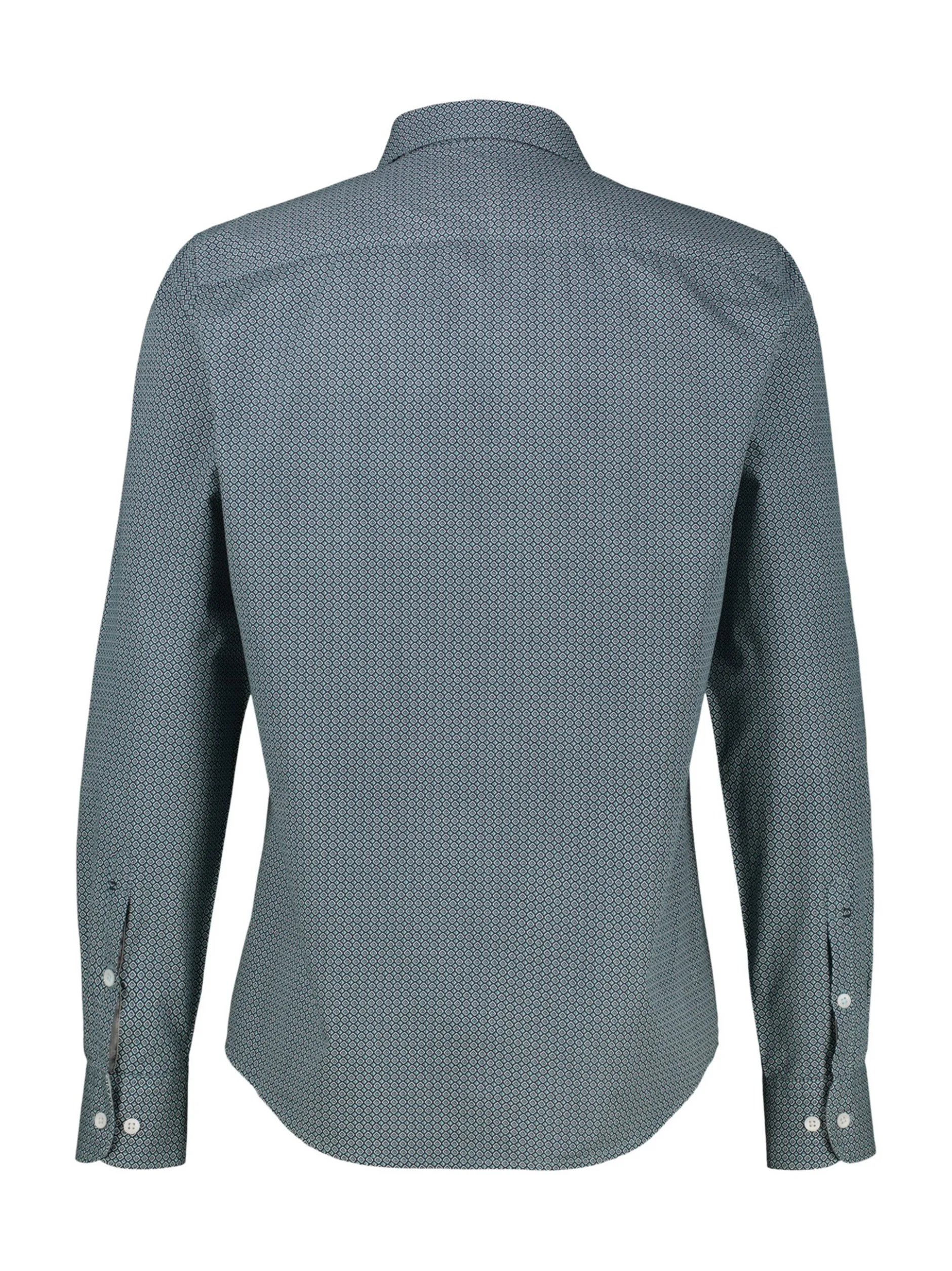 LERROS Herren Langarmhemd in blau