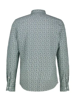 LERROS Herren Langarmhemd in blau