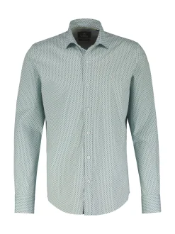 LERROS Herren Langarmhemd in blau