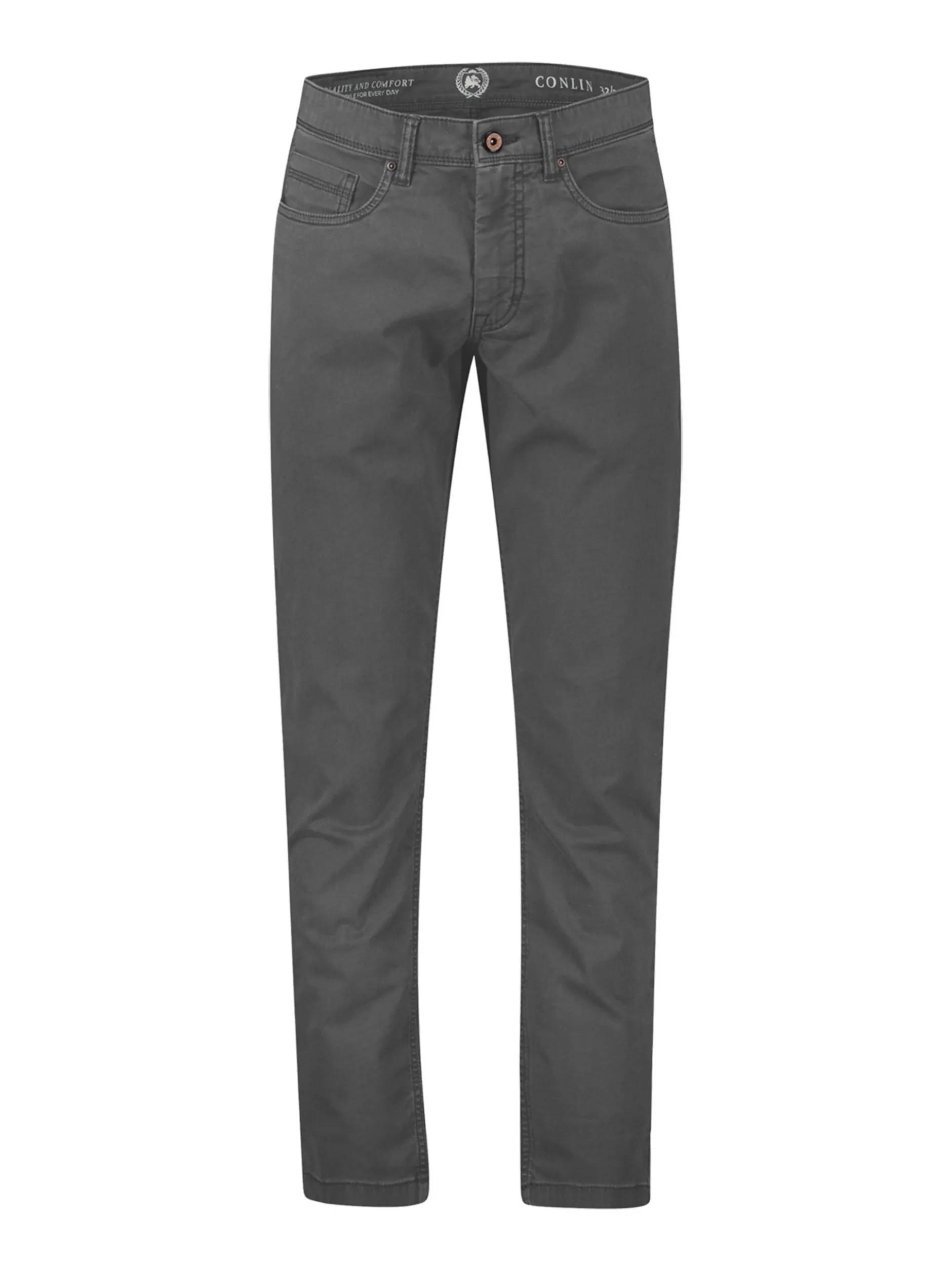 LERROS Herren 5-Pocket-Hose in dark stone