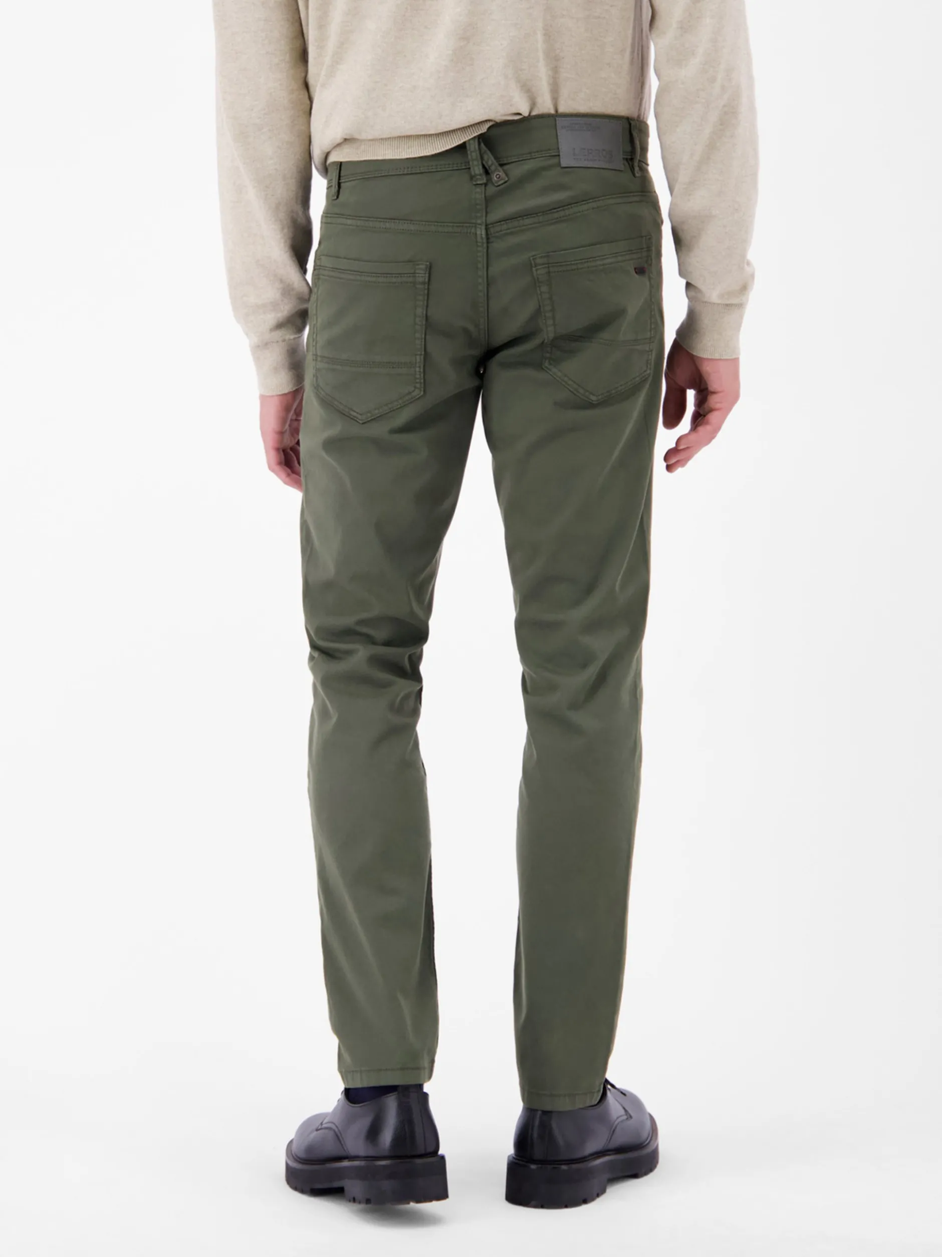 LERROS Herren 5-Pocket-Hose in oliv