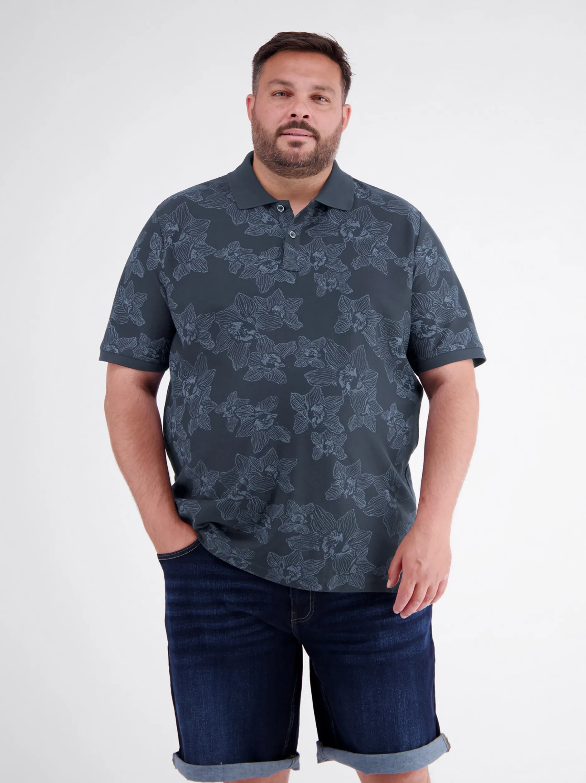 LERROS Herren Poloshirt in blau