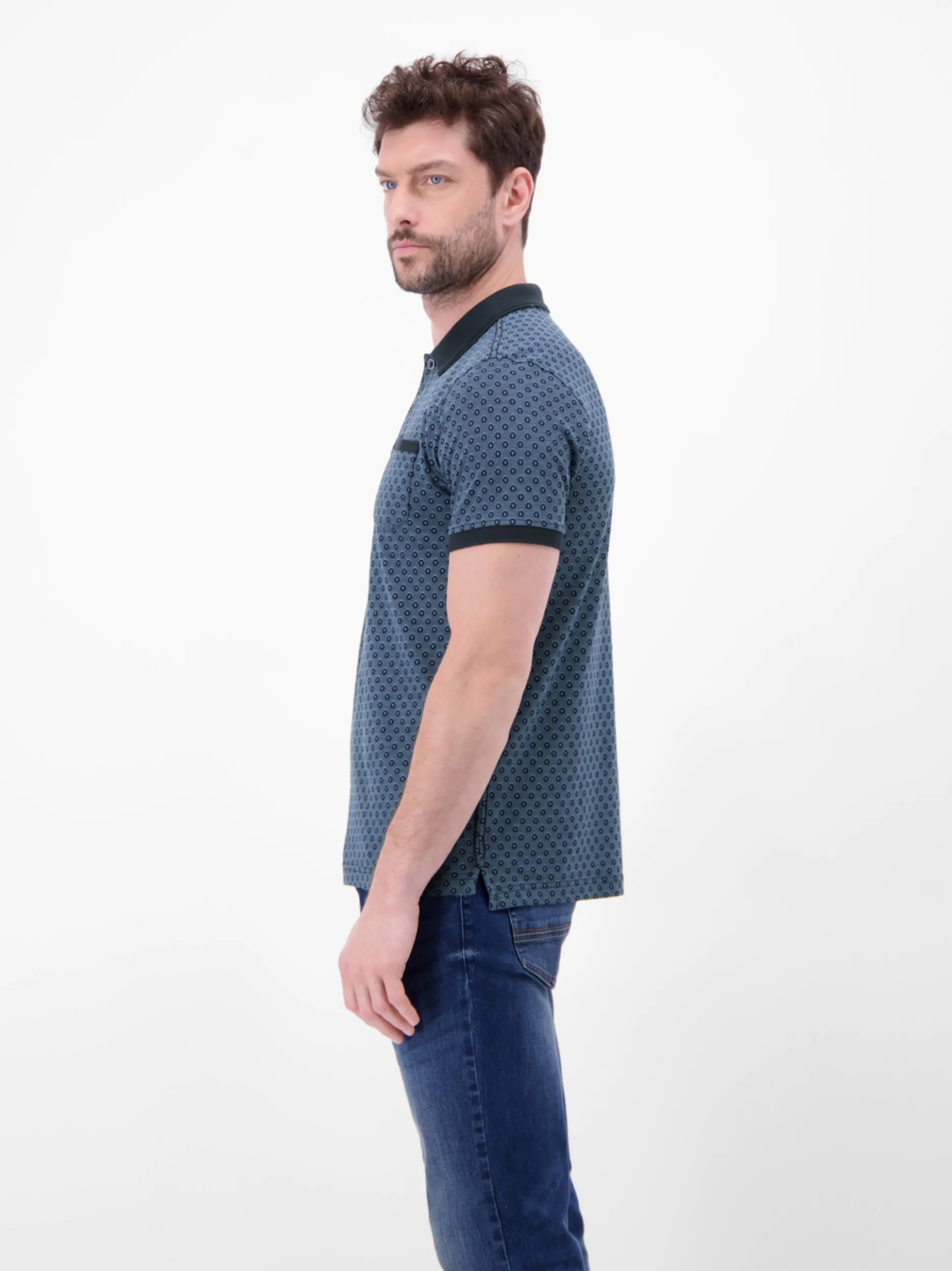 LERROS Herren Poloshirt in blau
