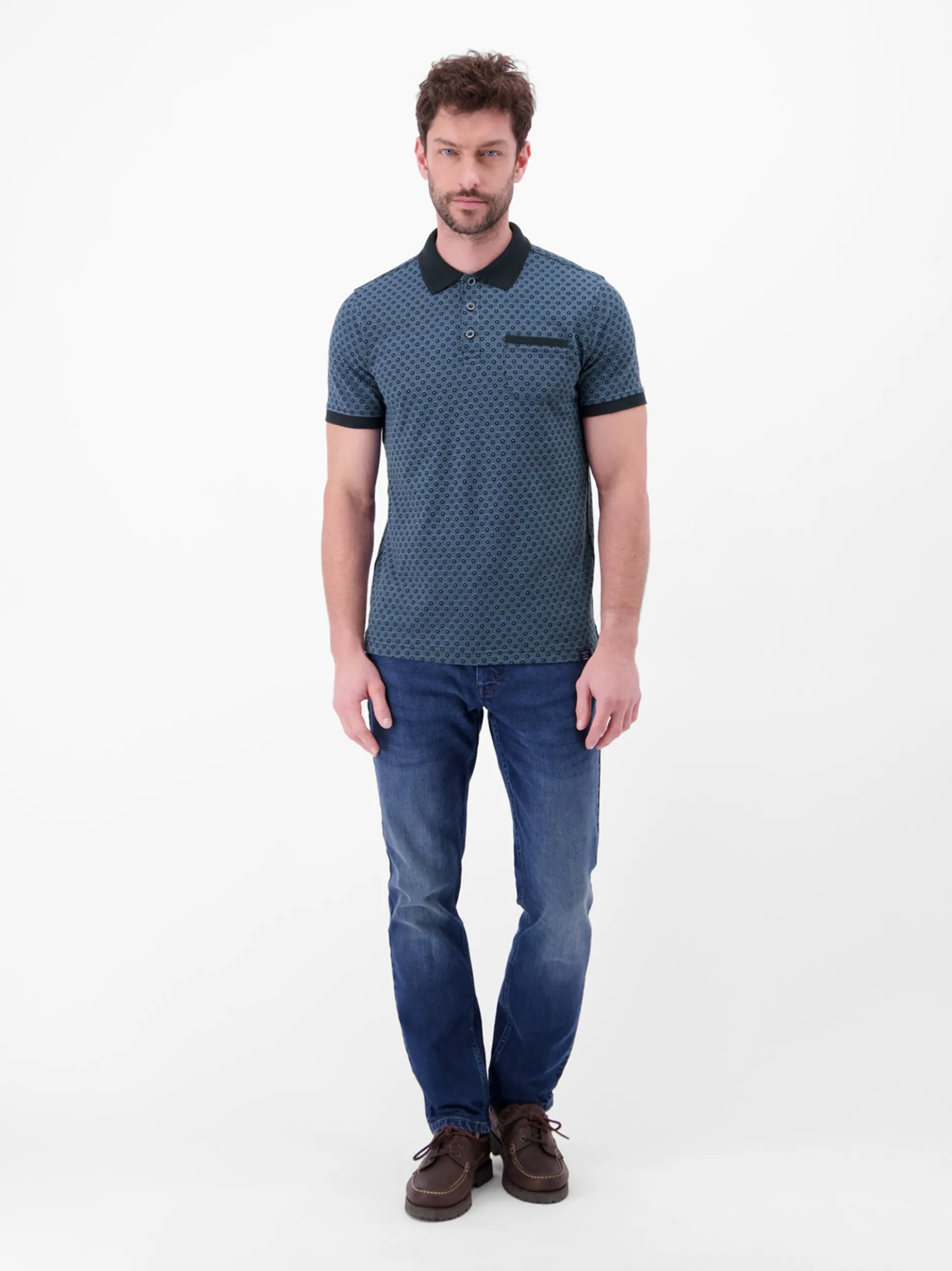 LERROS Herren Poloshirt in blau