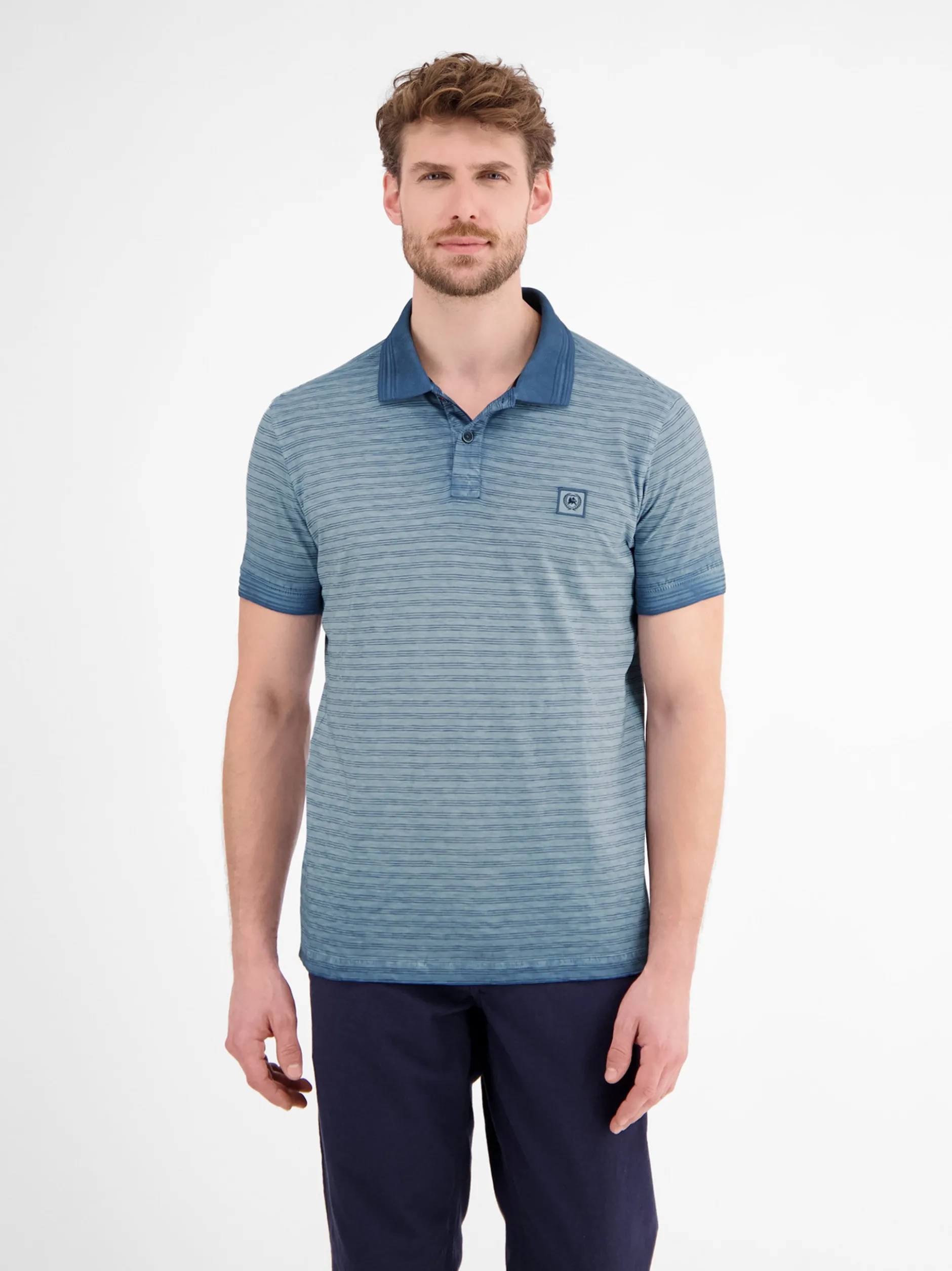 LERROS Herren Poloshirt in blau