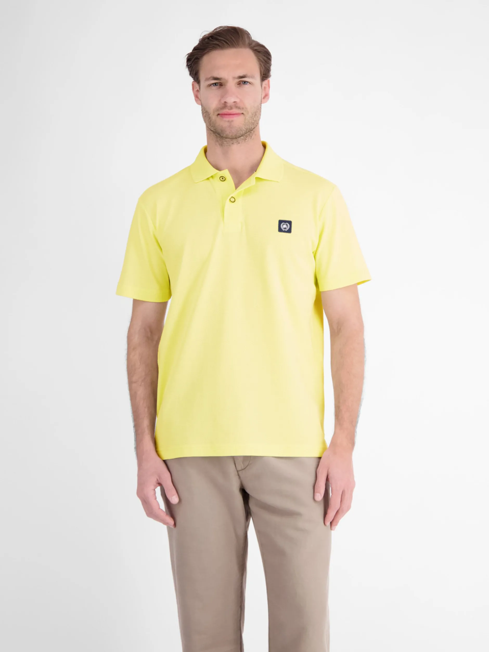 LERROS Herren Poloshirt in gelb