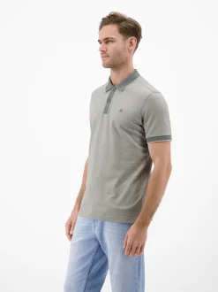 LERROS Herren Poloshirt in hellgrau