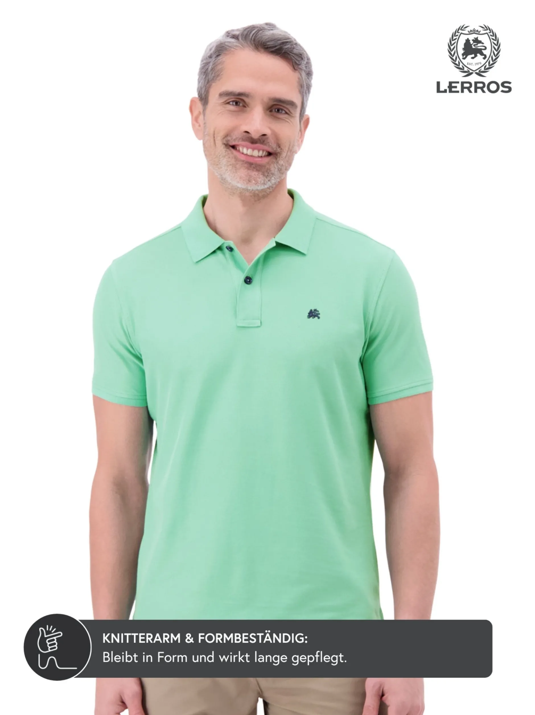 LERROS Herren Poloshirt in mint