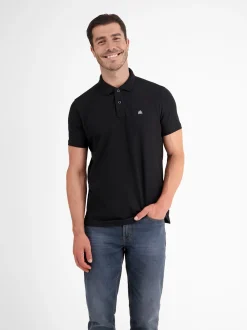 LERROS Herren Poloshirt in schwarz
