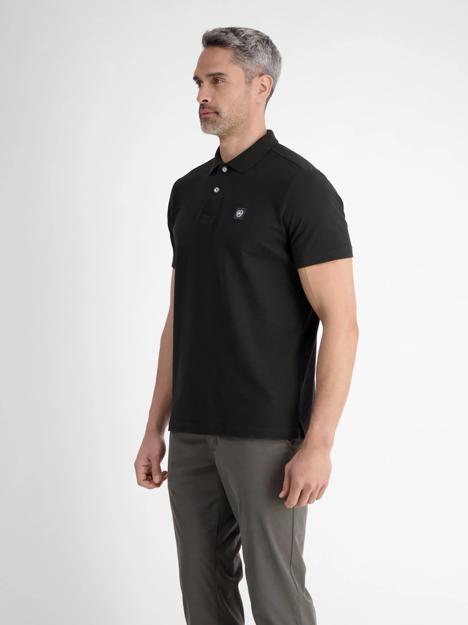 LERROS Herren Poloshirt in schwarz