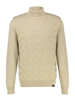 LERROS Herren Rollkragenpullover in beige