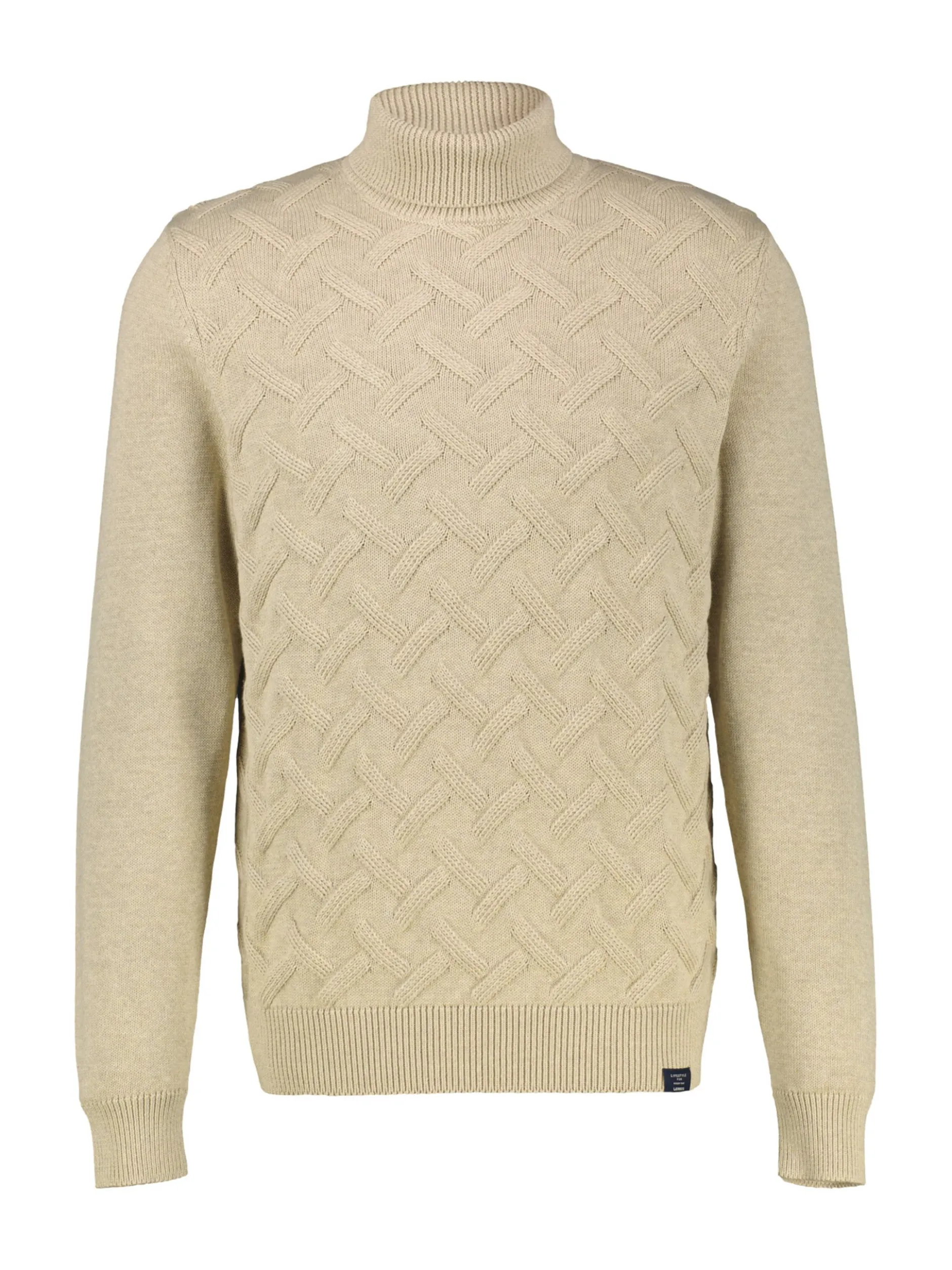 LERROS Herren Rollkragenpullover in beige
