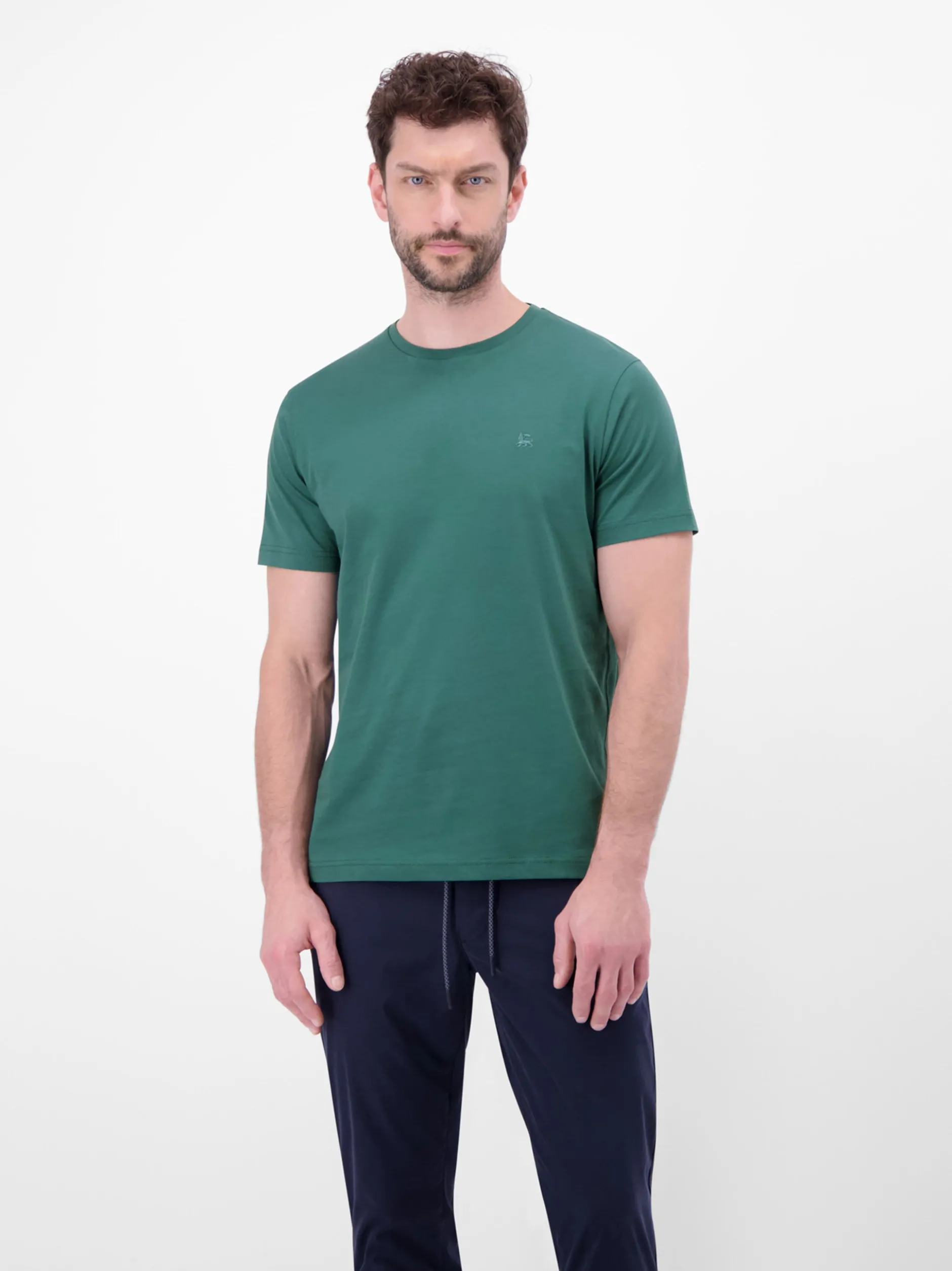 LERROS Herren Rundhalsshirt in grün