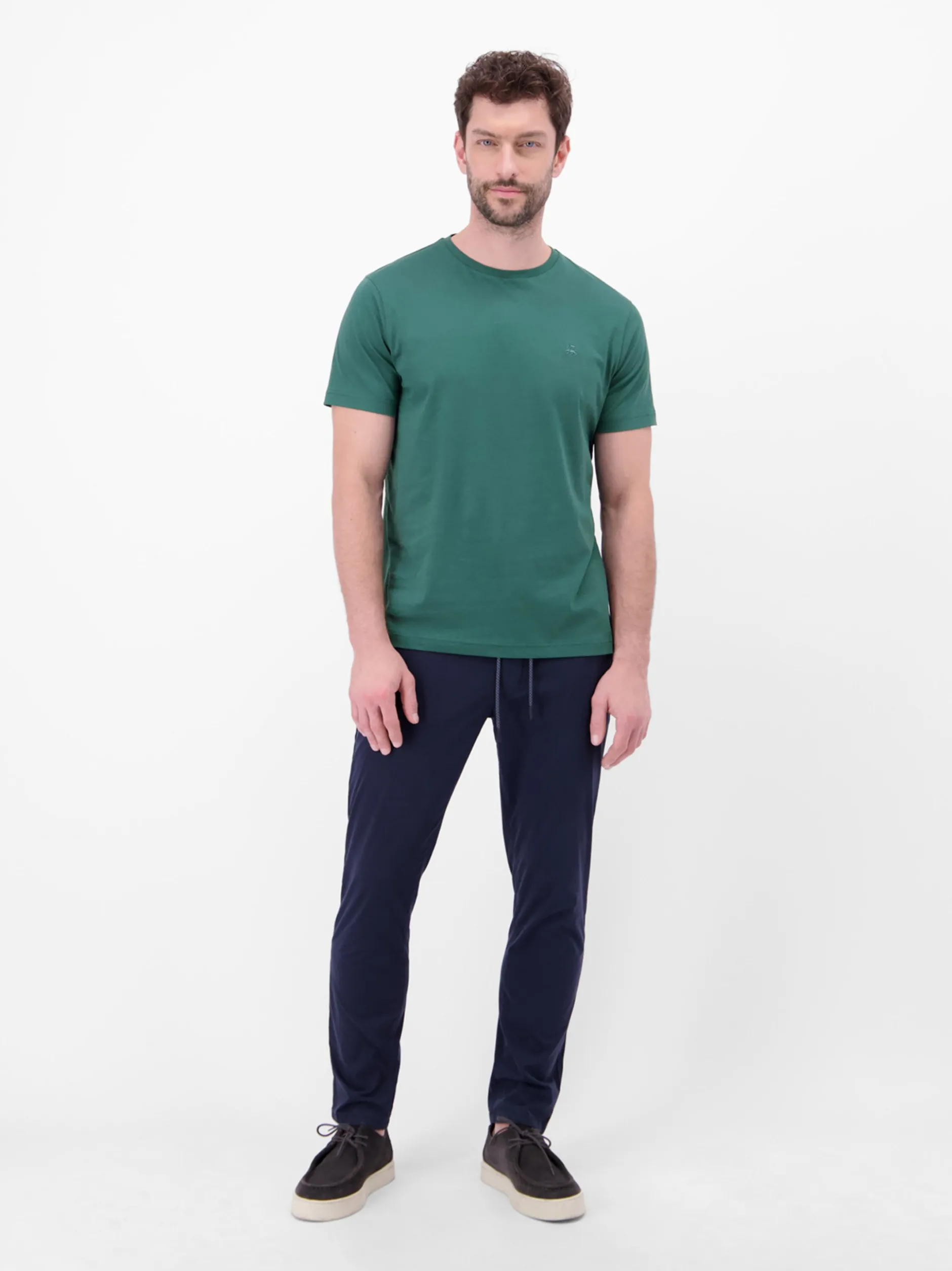 LERROS Herren Rundhalsshirt in grün