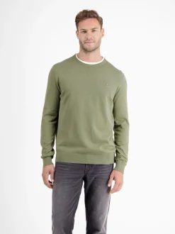 LERROS Herren Strickpullover in grün