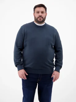LERROS Herren Strickpullover in blau