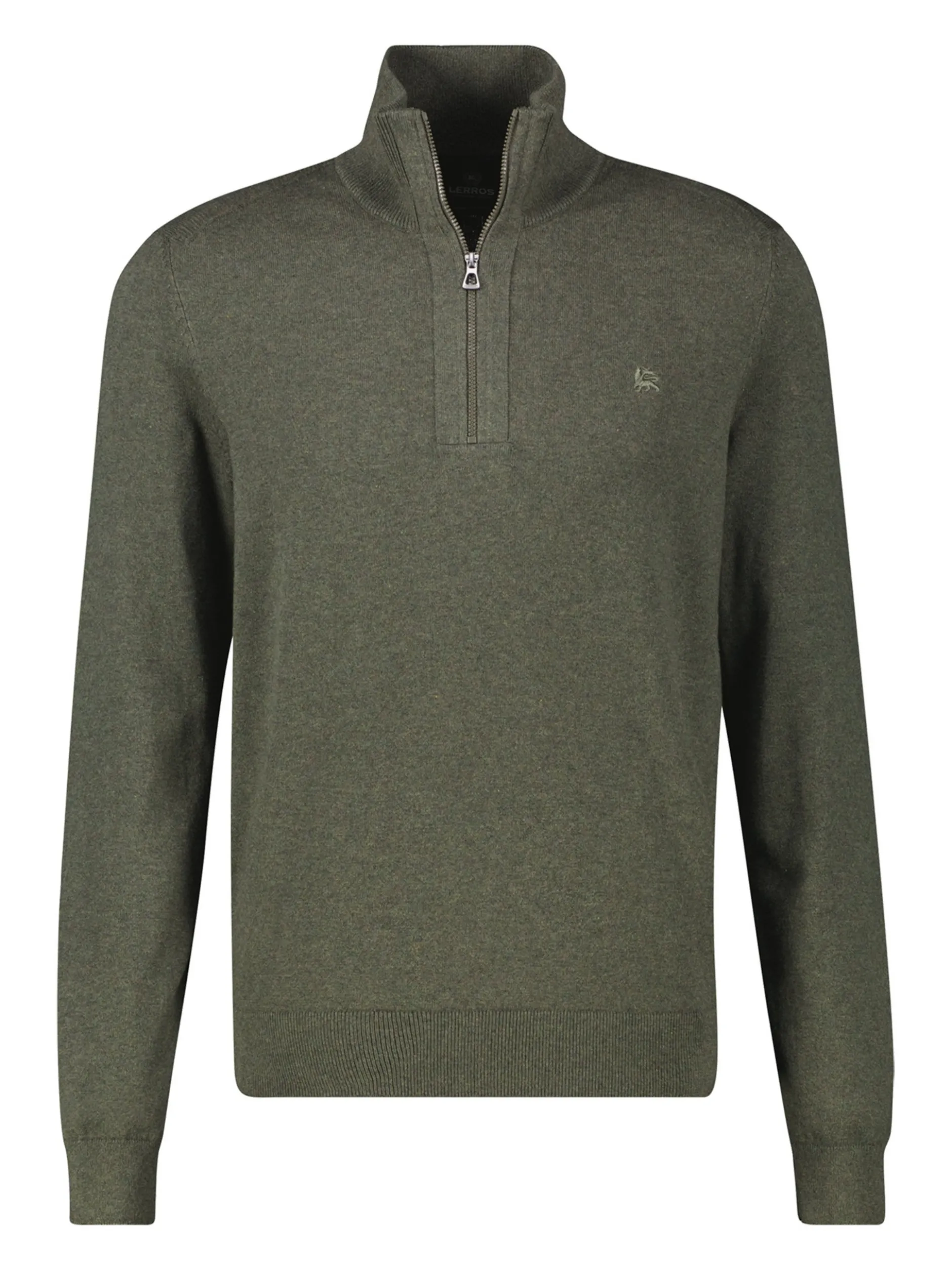 LERROS Herren Strickpullover in oliv