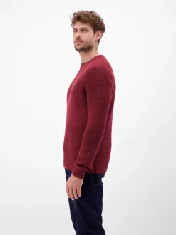 LERROS Herren Strickpullover in rot