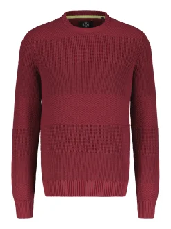 LERROS Herren Strickpullover in rot
