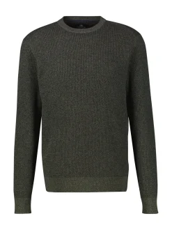 LERROS Herren Strickpullover in oliv