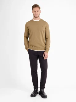 LERROS Herren Strickpullover in beige