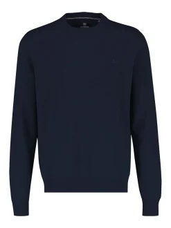 LERROS Herren Strickpullover in blau