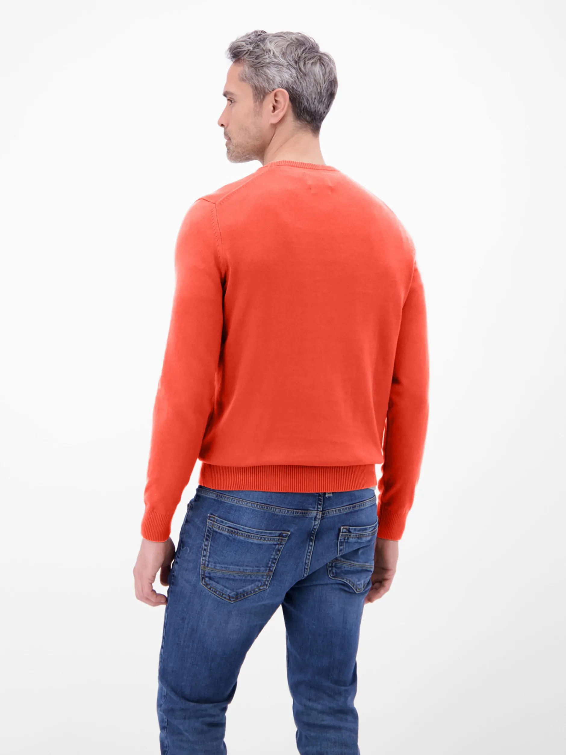LERROS Herren Strickpullover in rot