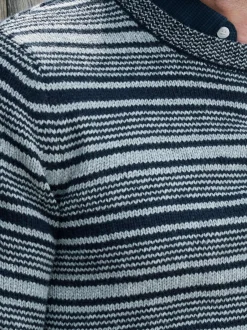 LERROS Herren Strickpullover in blau