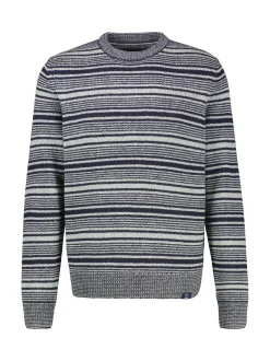 LERROS Herren Strickpullover in blau