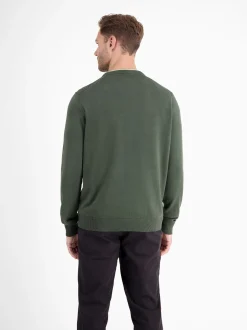 LERROS Herren Strickpullover in oliv