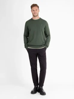 LERROS Herren Strickpullover in oliv