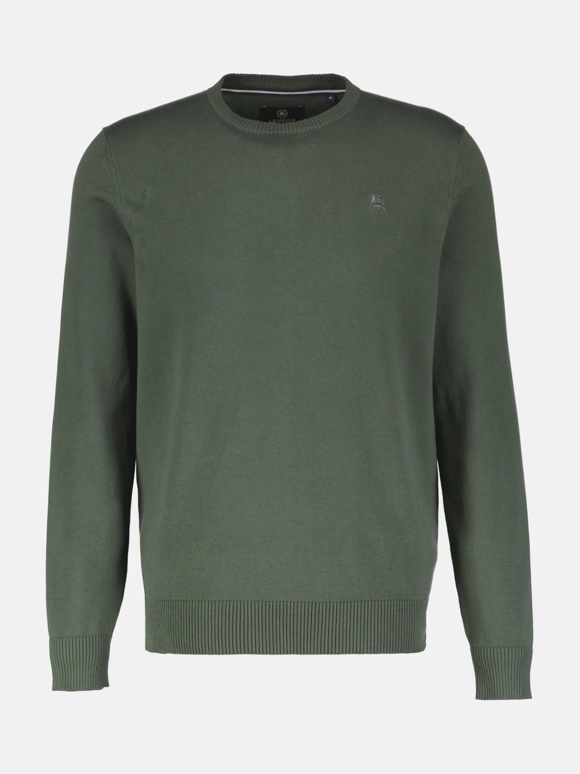 LERROS Herren Strickpullover in oliv