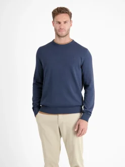 LERROS Herren Strickpullover in blau