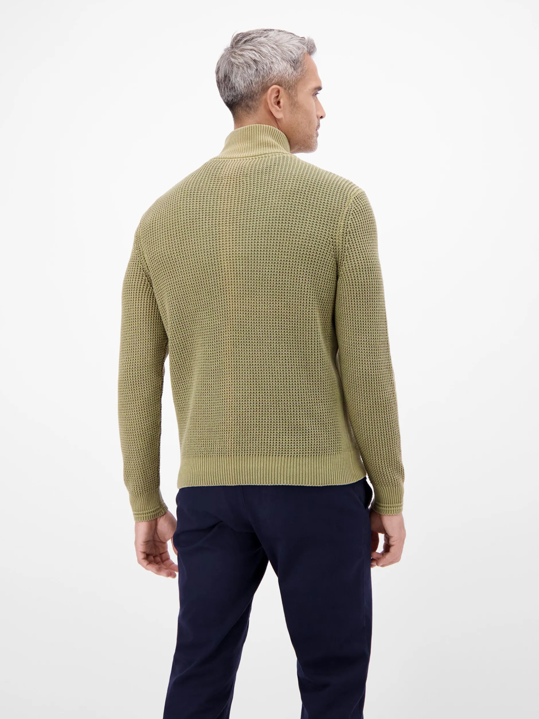 LERROS Herren Strickpullover in grün