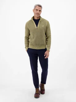 LERROS Herren Strickpullover in grün
