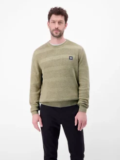 LERROS Herren Strickpullover in beige