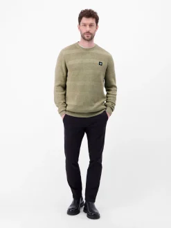LERROS Herren Strickpullover in beige