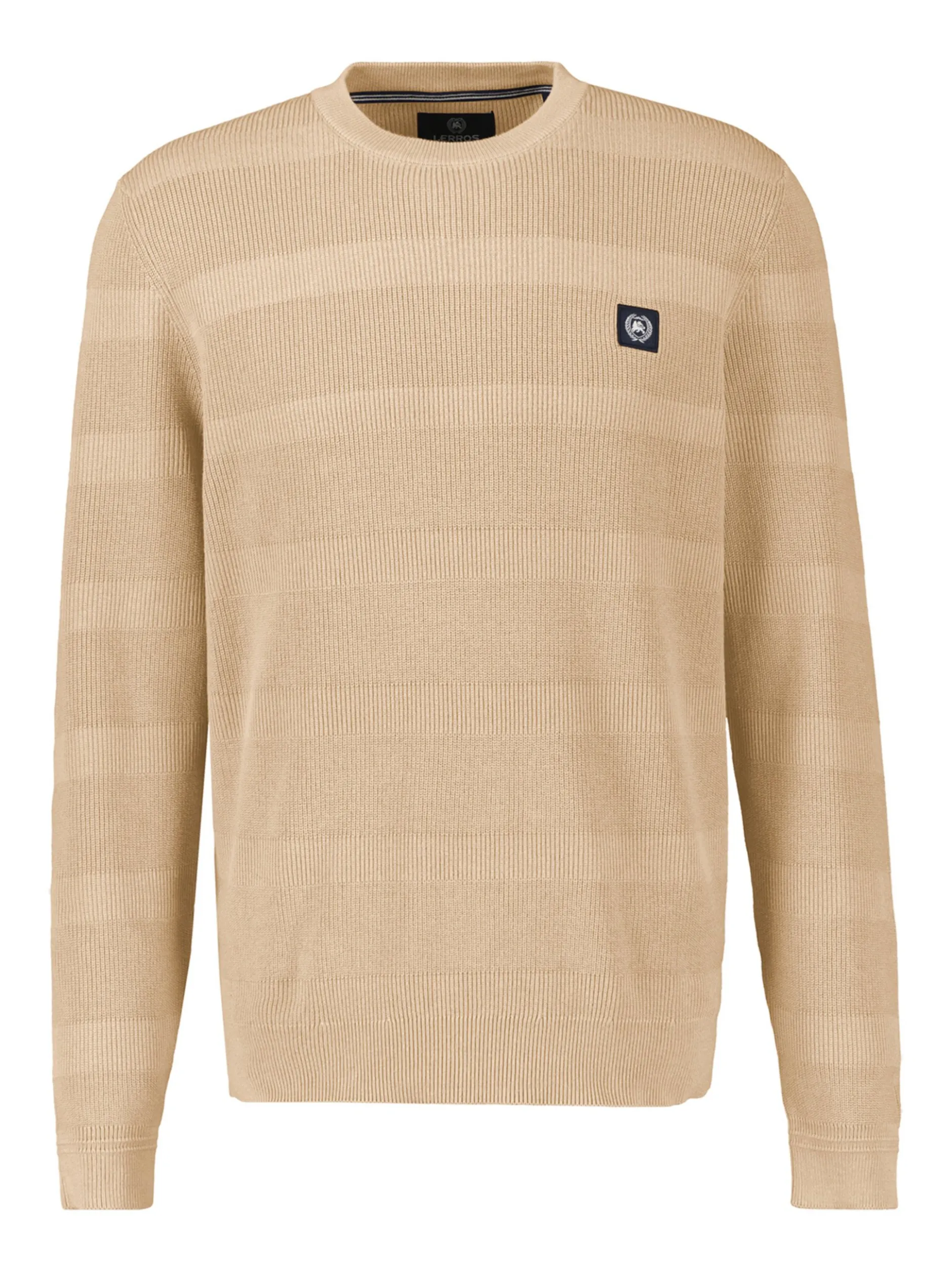 LERROS Herren Strickpullover in beige