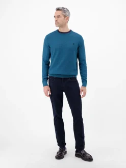 LERROS Herren Strickpullover in blau