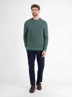 LERROS Herren Strickpullover in blau