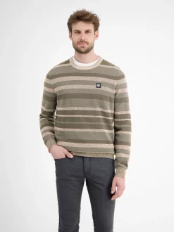 LERROS Herren Strickpullover in beige